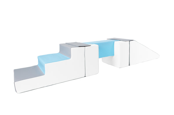 Soft Play Slide, Stairs & Beam - 4 Piece Set