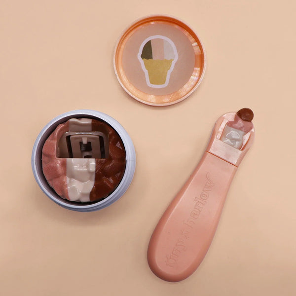Tiny Harlow Neapolitan Ice Cream Tiny Tummies Jar & Food Feeding Set