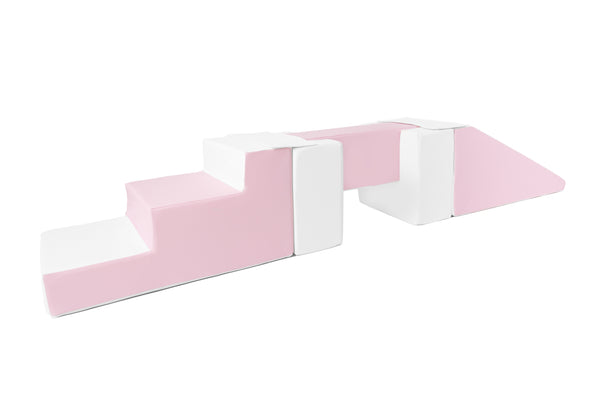 Soft Play Slide, Stairs & Beam - 4 Piece Set