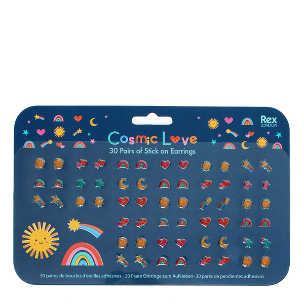 Stick on earrings (30 pairs) - Cosmic Love