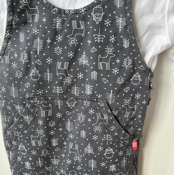 3-6 Month Christmas Dungarees