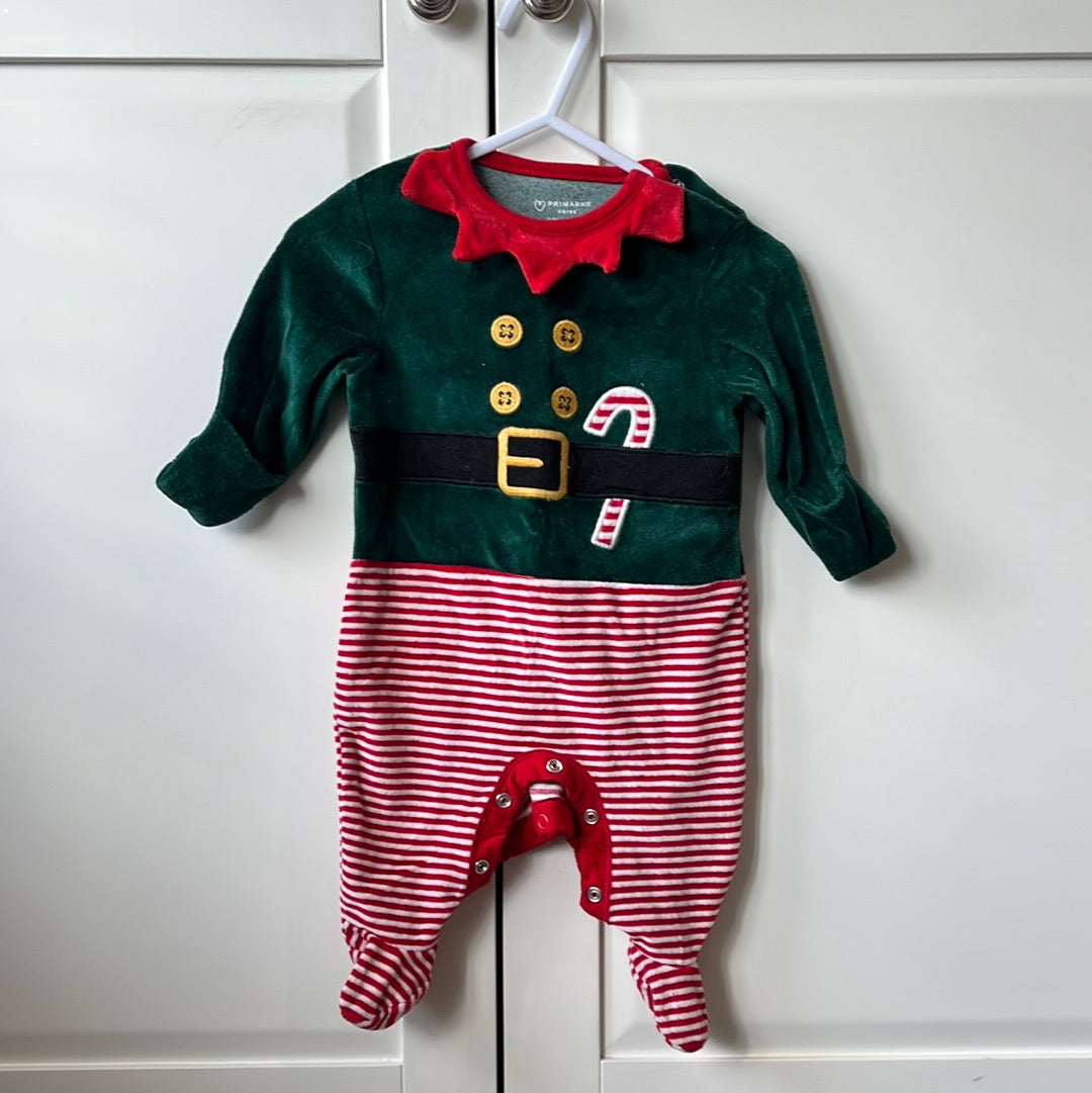 0-3 Month elf baby grow