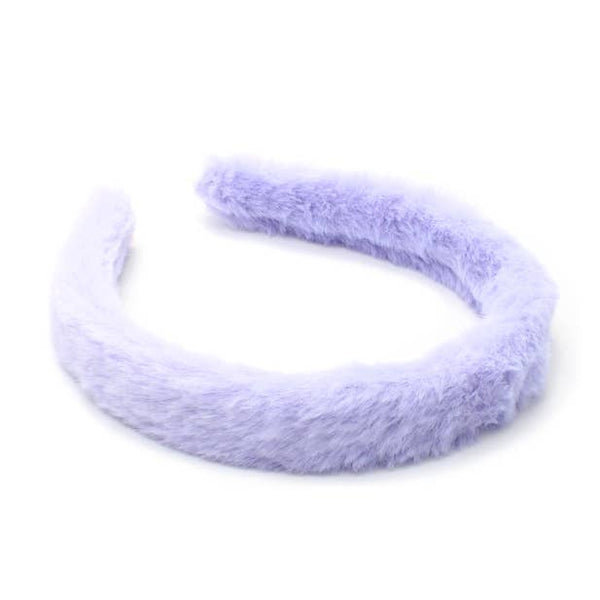 2cm wide faux fur covered aliceband