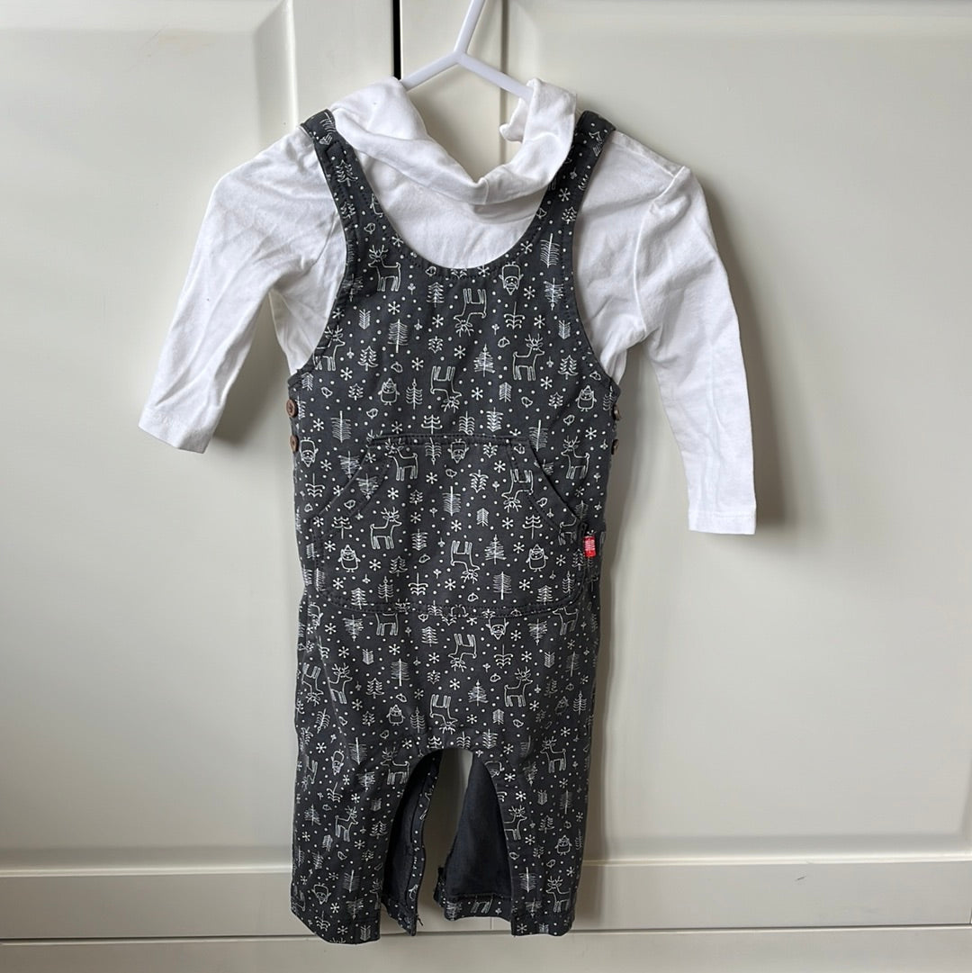 3-6 Month Christmas Dungarees
