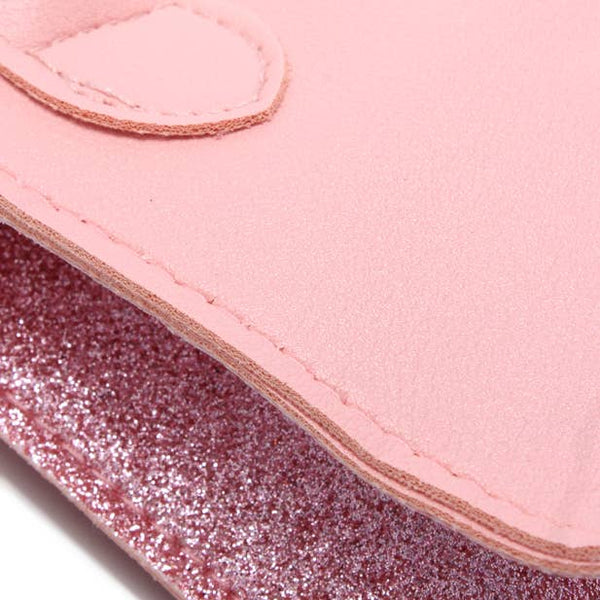 Handbag with glitter sides 20x14x6cm
