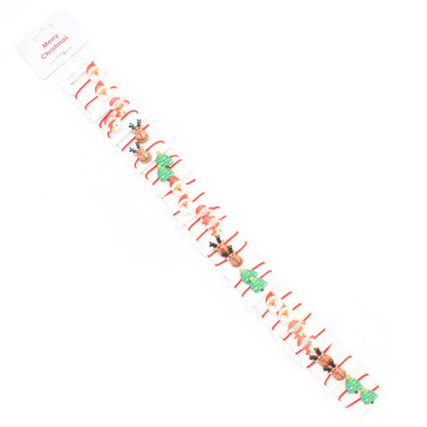 Clip Strip Of Assorted Christmas Bobbles