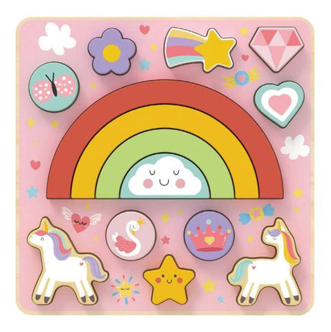 Wooden 2 in 1 Balance Puzzle - Unicorn