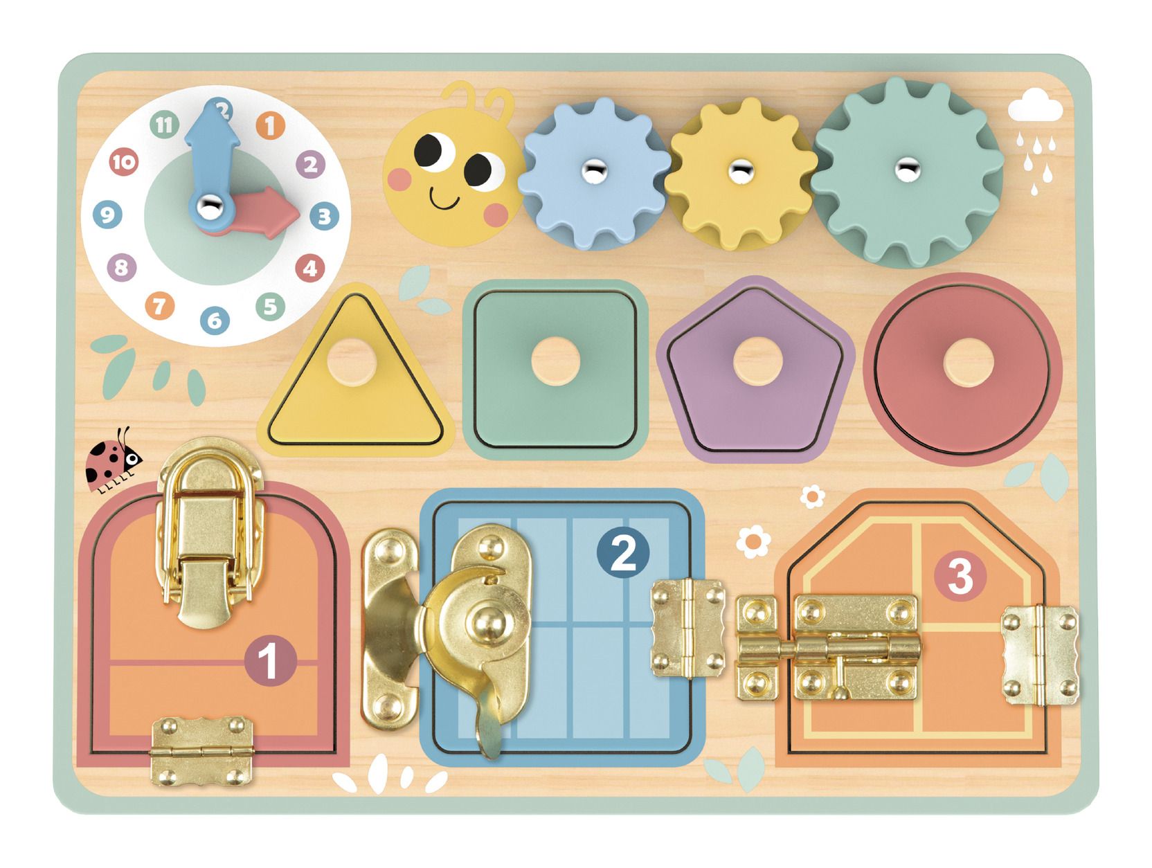 Pastel Wooden Busy Board