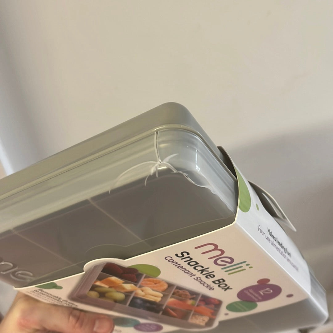 Snackle Snack Compartment Box (Grey, Pink or Aqua) – Panda