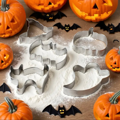 Set of 6 Halloween Cookie Cutters