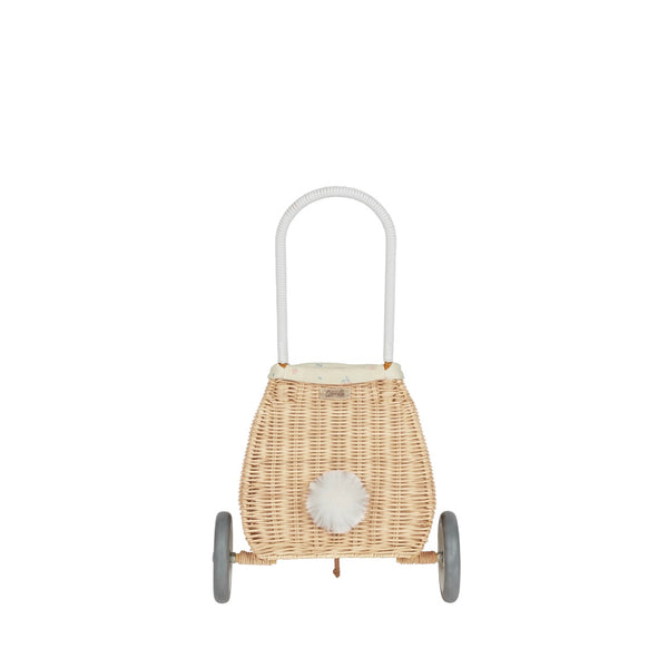 Olli Ella Rattan Bunny Luggy Trolley | Pansy