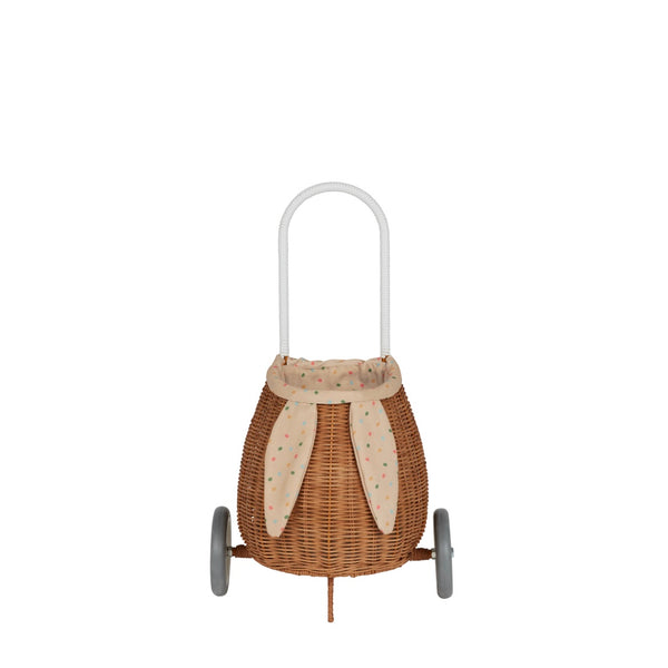 Olli Ella Rattan Bunny Luggy Trolley | Gumdrop