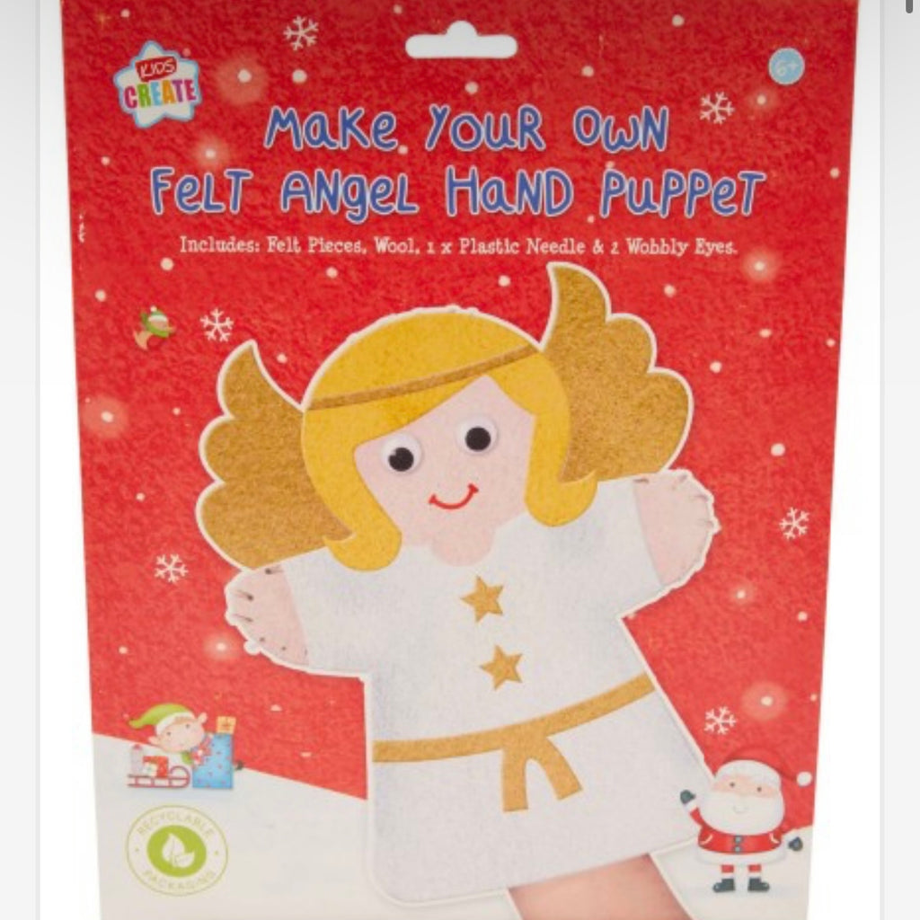 Make Your Own Christmas Hand Puppet - Angel – Panda & Pip.