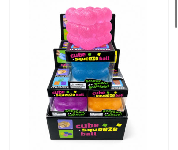 Squishy Bubble Cube - Assorted Colours