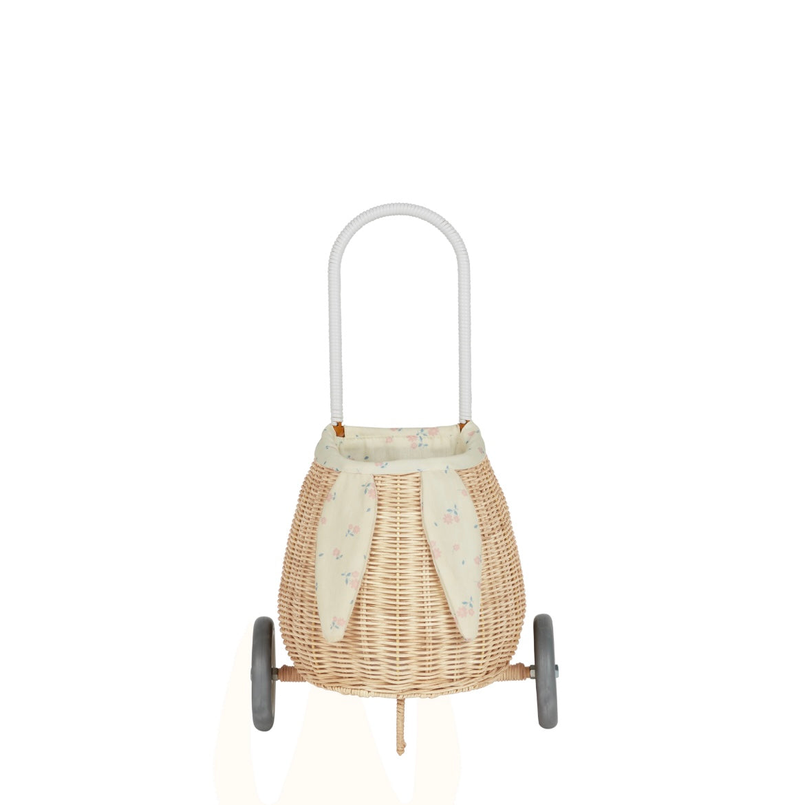 Olli Ella Rattan Bunny Luggy Trolley | Pansy