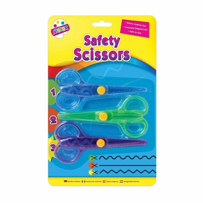 Kids 3 Pack Safety Scissors