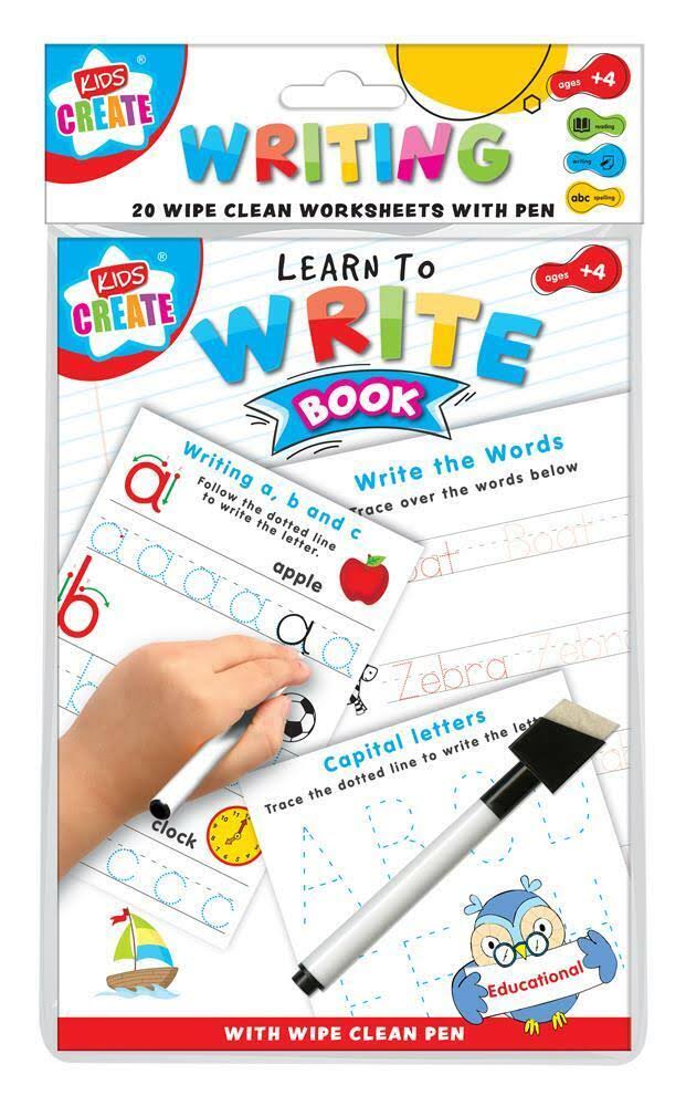 Learn to Write Wipe Clean Sheets & Pen