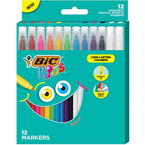 BIC Kids colouring Magic Felt Pens (12 Pack)