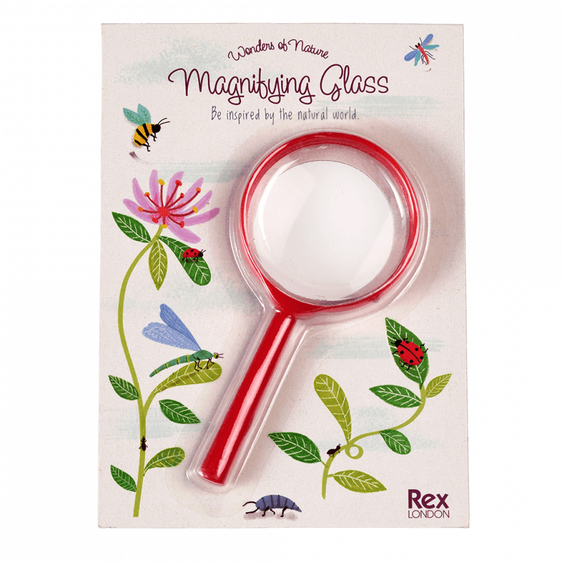 Nature Trail Red Kids Magnifying Glass