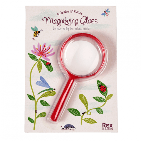 Nature Trail Red Kids Magnifying Glass