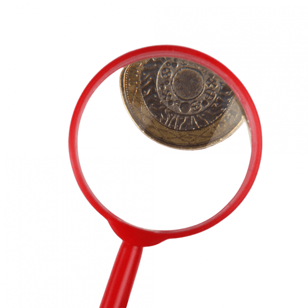 Nature Trail Red Kids Magnifying Glass
