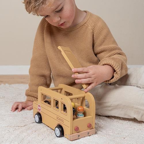 Wooden School Bus Little Dutch