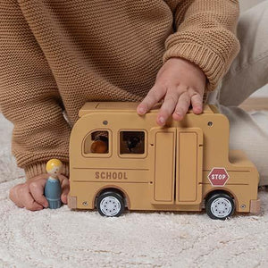 Wooden School Bus Little Dutch