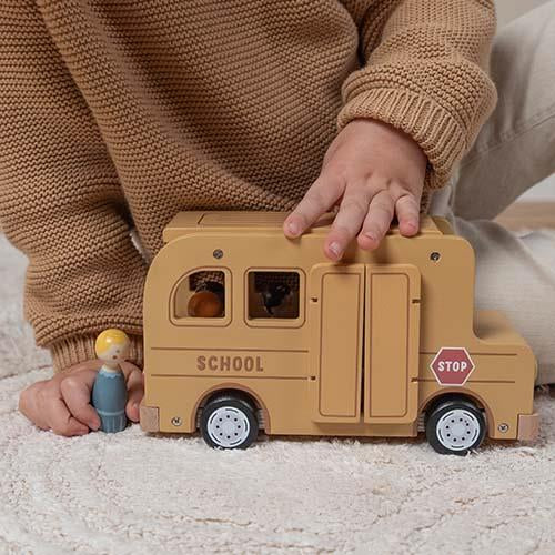 Wooden School Bus Little Dutch