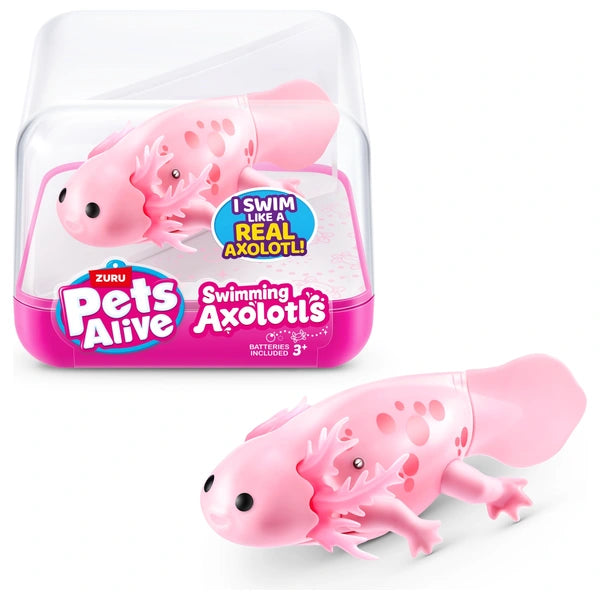 PETS ALIVE Swimming Axolotl Blue or Pink