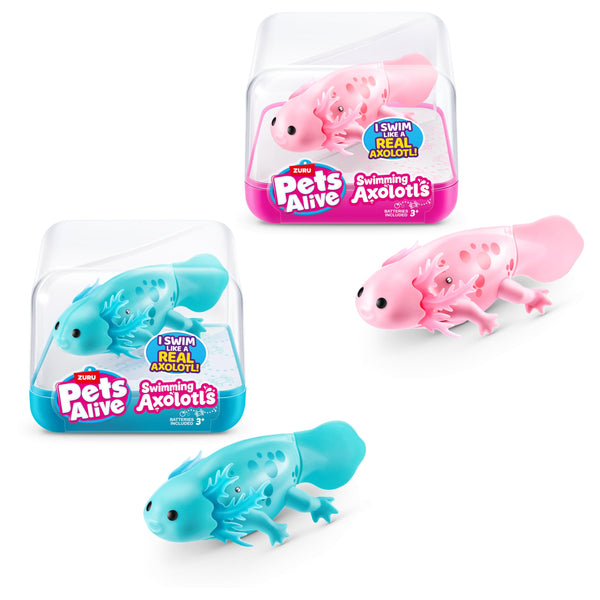 PETS ALIVE Swimming Axolotl Blue or Pink