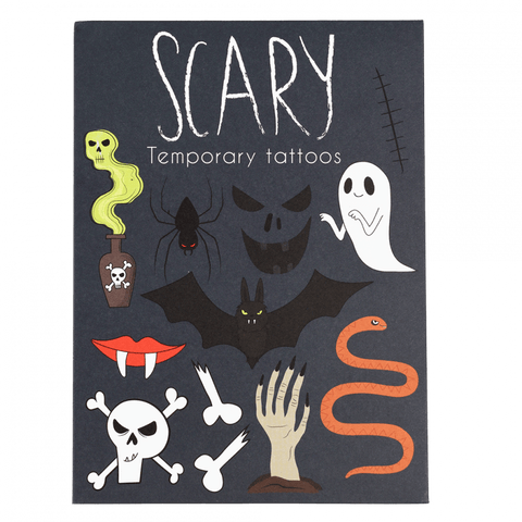 HALLOWEEN TEMPORARY TATTOOS (2 SHEETS)