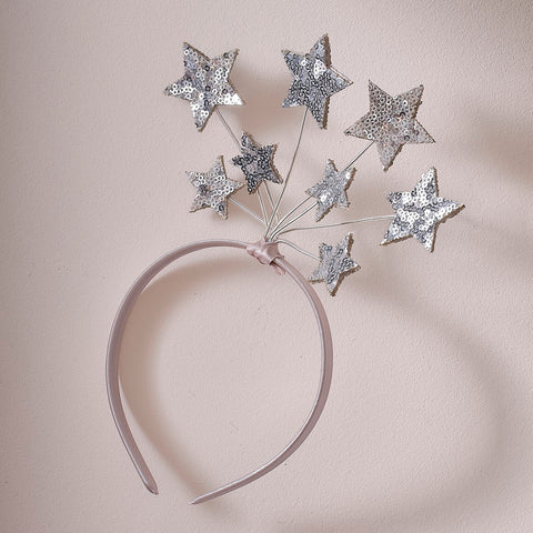 Pink Sparkle Star Headband