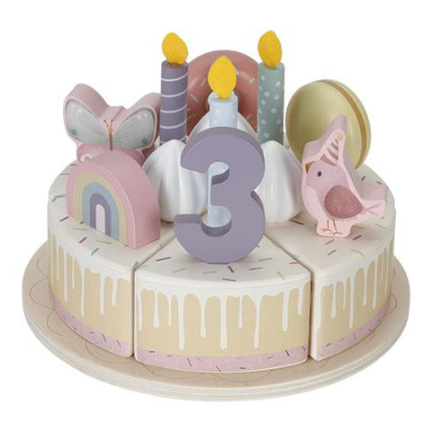 Wooden Birthday Cake Little Dutch Pink