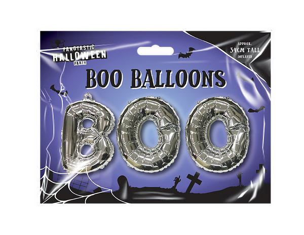 BOO Balloons Silver