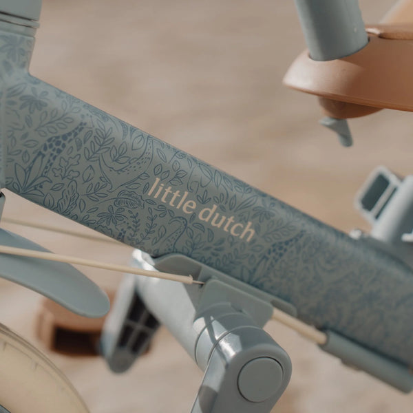 Little Dutch 4 in 1 Tricycle with push bar Blue Trike