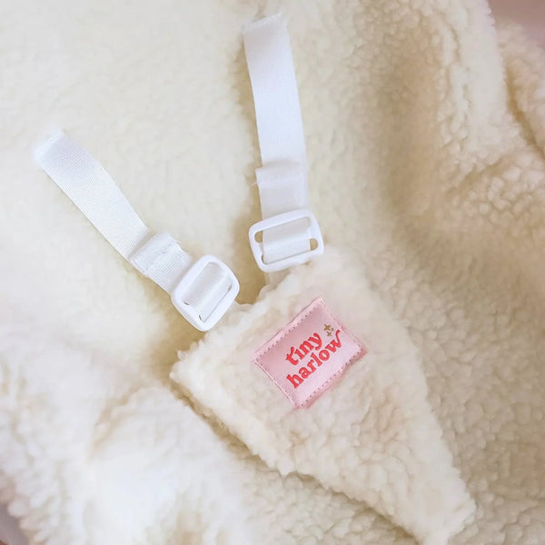 Tiny Harlow Sherpa Baby Doll Car Seat