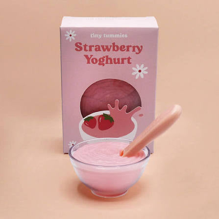 Tiny Tummies Tiny Harlow Strawberry Yoghurt Bowl & Spoon Set