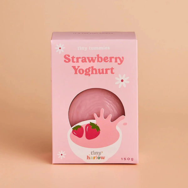 Tiny Tummies Tiny Harlow Strawberry Yoghurt Bowl & Spoon Set