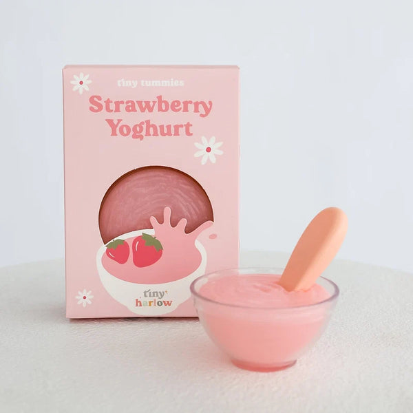 Tiny Tummies Tiny Harlow Strawberry Yoghurt Bowl & Spoon Set