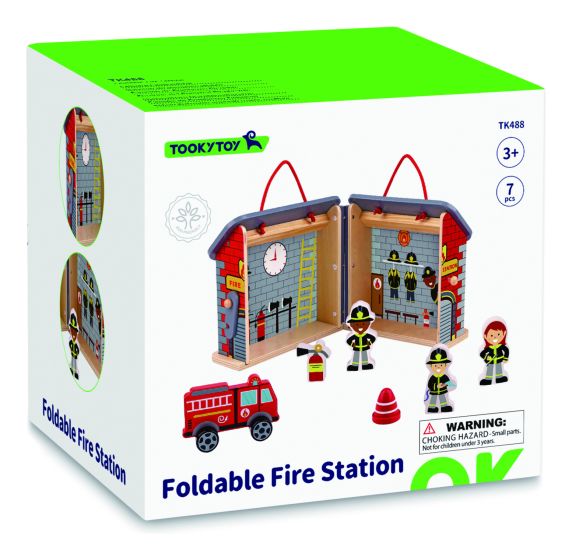 Wooden Foldable Fire Station