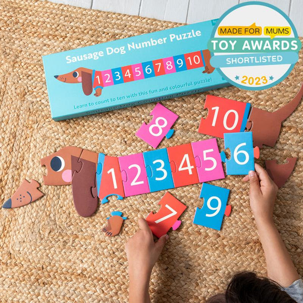 Sausage Dog Numbers Puzzle Jigsaw