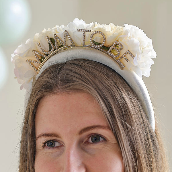 Floral Mum To Be Baby Shower Headband