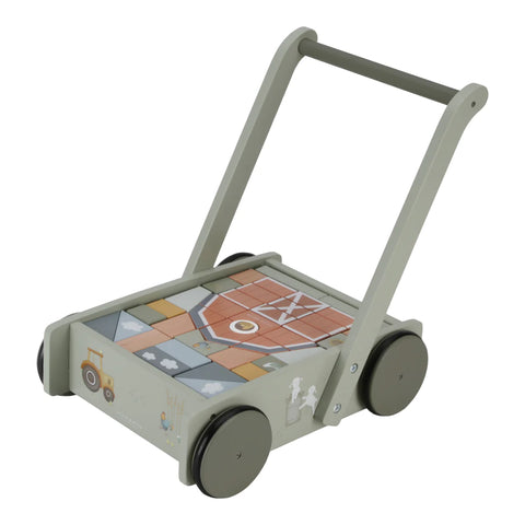 Little Dutch Farm - Wooden Block Trolley Walker