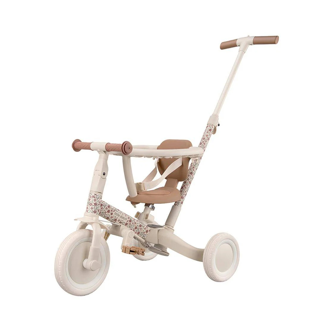 Little Dutch 4 in 1 Tricycle with push bar Sunny Flower