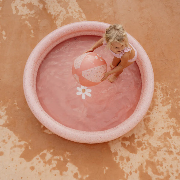 Little Dutch Pink Paddling Pool 150cm Flowers & Butterflies