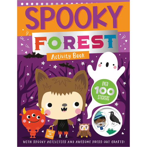Spooky forest halloween activity book