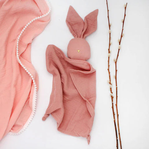 Pink Bunny Comforter Neutral Baby Co
