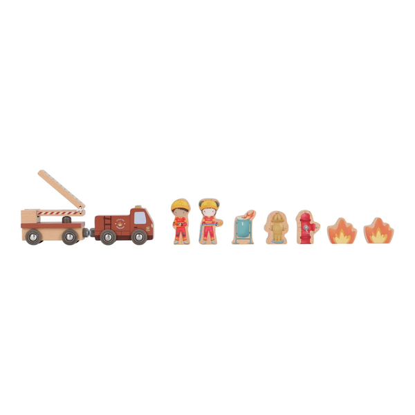 Little Dutch Red Fire Station Wooden