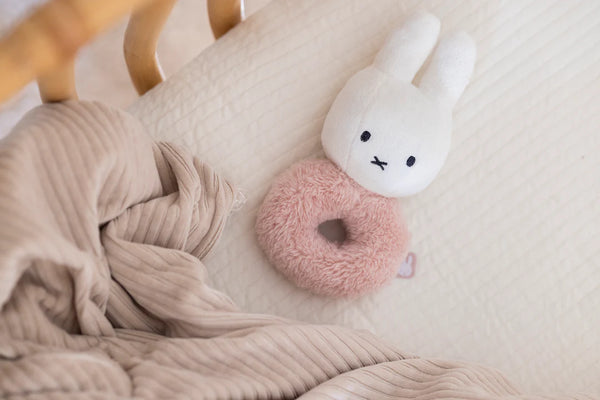 Little Dutch Miffy Fluffy Pink Ring Rattle