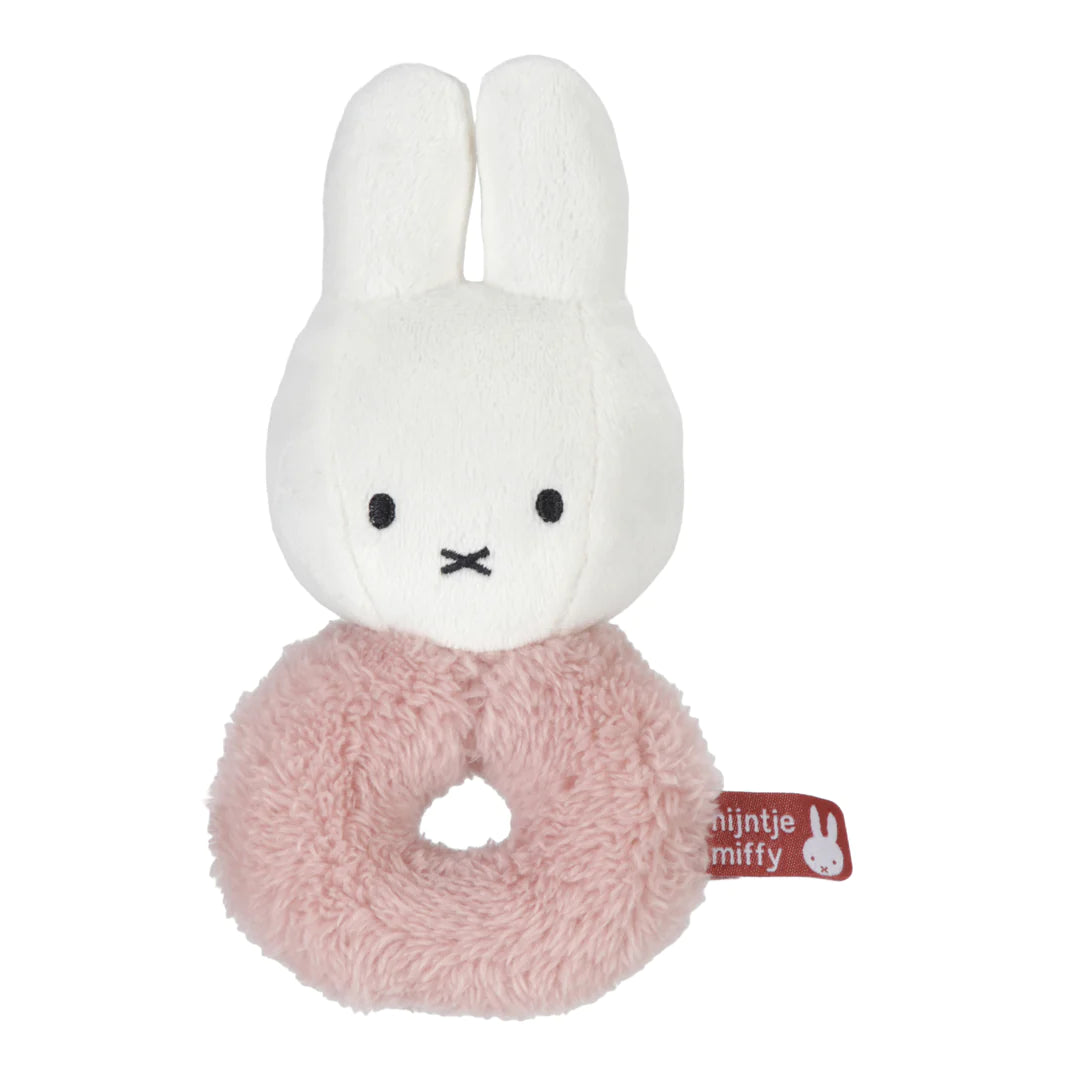 Little Dutch Miffy Fluffy Pink Ring Rattle
